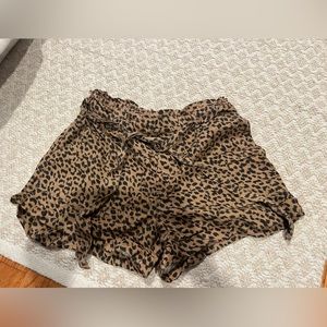 AERIE Cheetah Flowy Shorts
